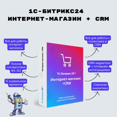 Программа для ЭВМ "1С-Битрикс24". Лицензия Интернет-магазин + CRM (12 мес.) - купить в Русском Ильчикеево